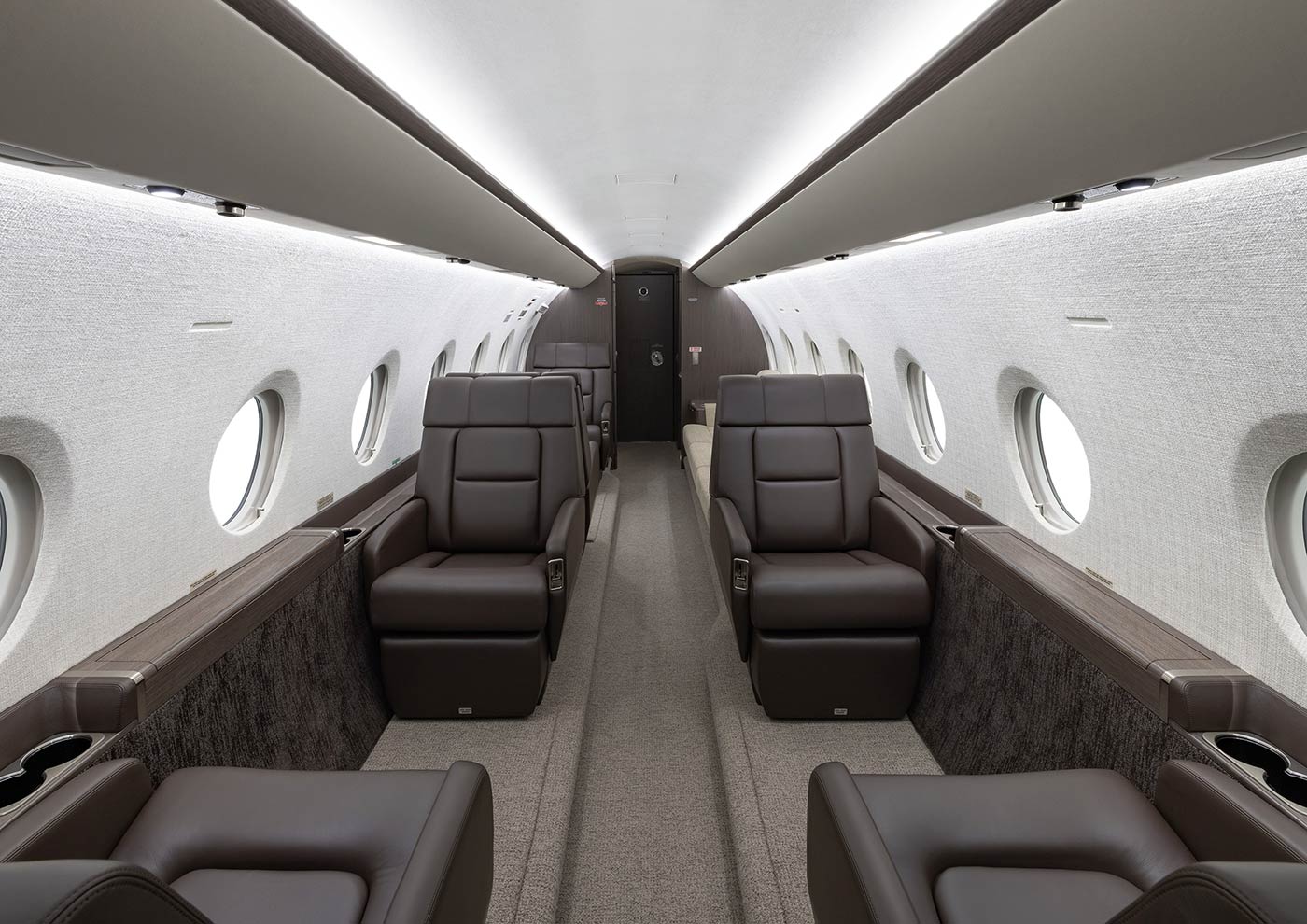 Gulfstream G280 Sitzmöglichkeiten