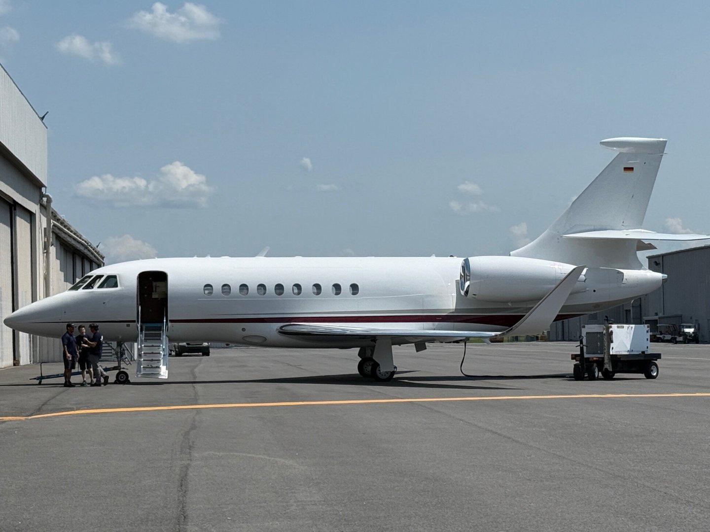 Dassault Falcon 2000LXS on a tarmac