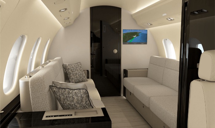 Bombardier global 6000 Innenbereich