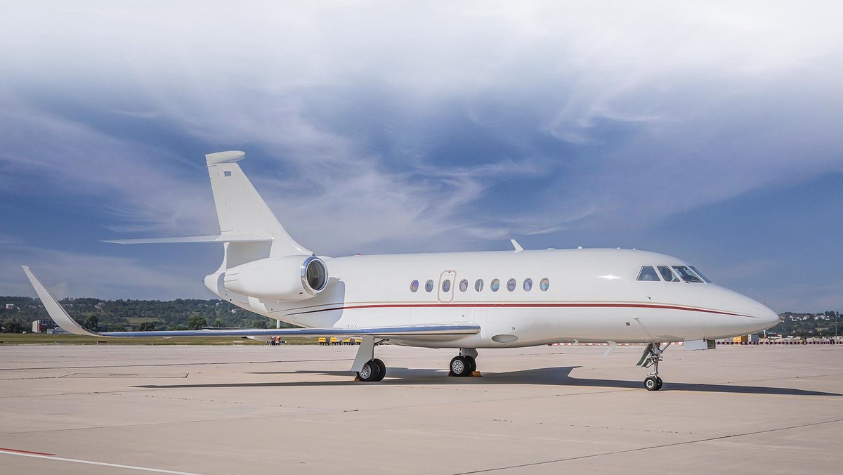 Dassault Falcon 2000lxs auf dem Boden